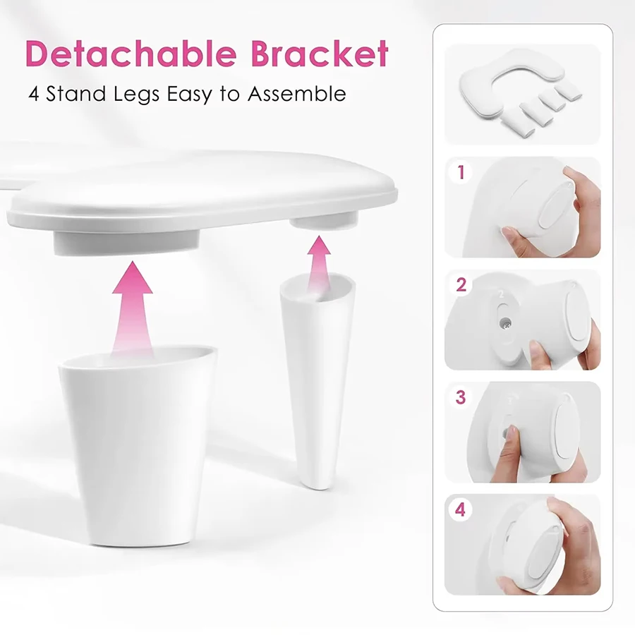 Nail Arm Rest U-shaped With Detachable Brackets Big Manicure Hand Pillow For Salon