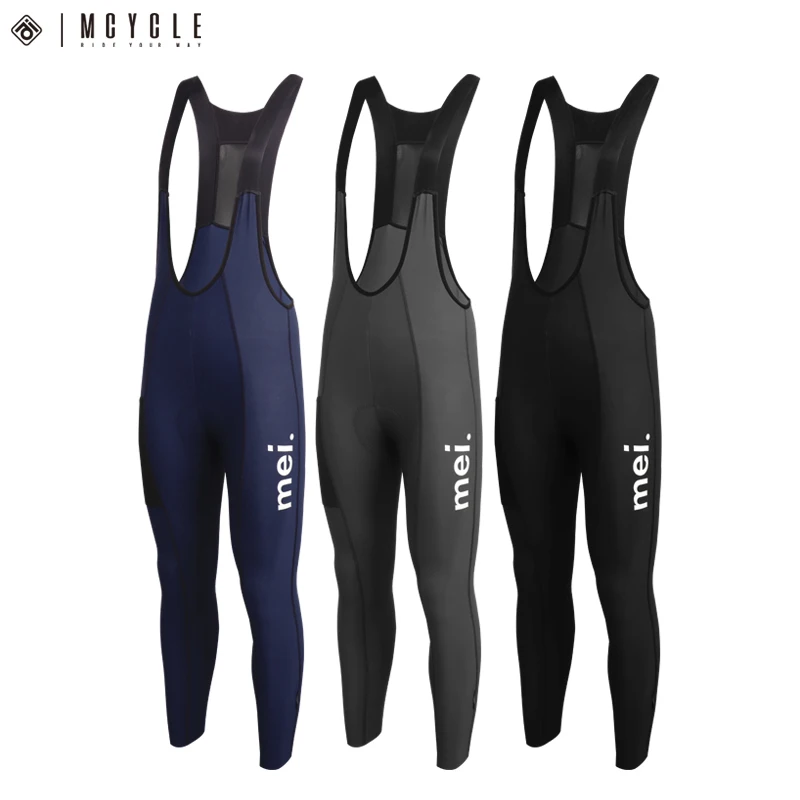 Mcycle Winter Fleece Mountain Bike Pants Breathable Trouser Padded Biking Pants Comfortable Womens Cycling Bib