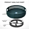 Kitchen Spice Turntable Seasoning Condiments Rotating Serving Tray Bathroom Storage Basket Shelf Organizer Black Large 3