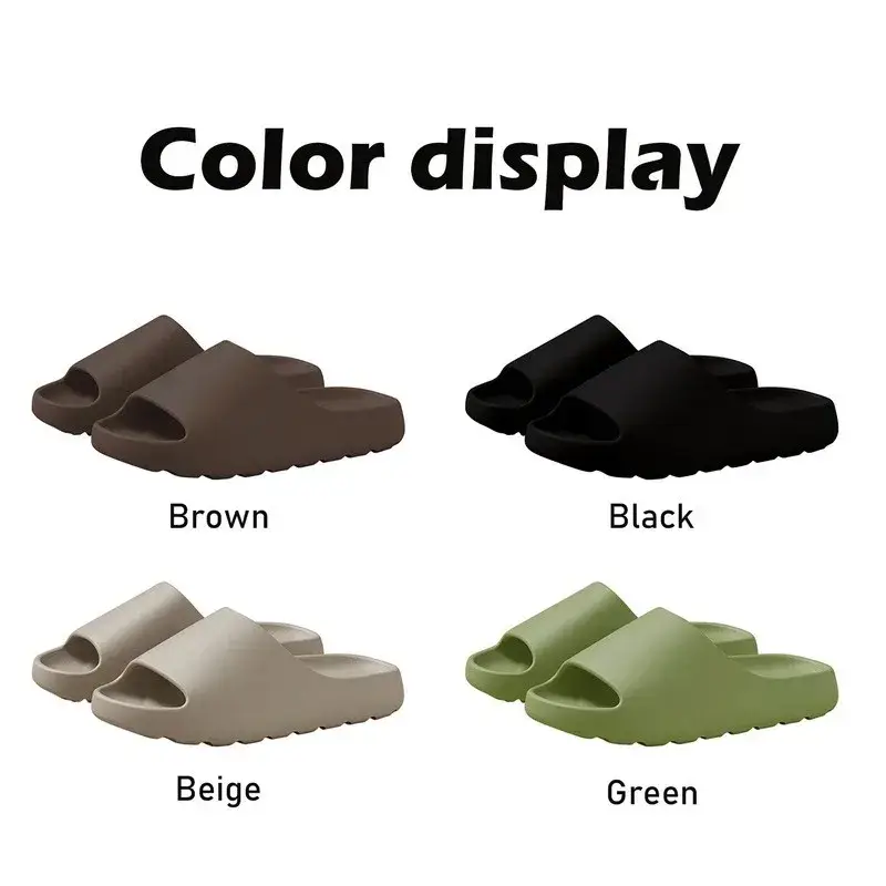 Coconut Slippers Cloud Thick-soled Sandals Summer Fashion Soft Bottom Beach Men Slippers Women's Sandals EVA Slides - Image 5
