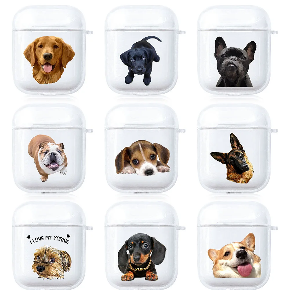 Cane Yorkshire Bassotto Corgi Airpod Custodie 3 Per 2 1 Pro Pod Gen Air Pod Pro Cover Ceative Love Pet Auricolare Cartoon Box Coque