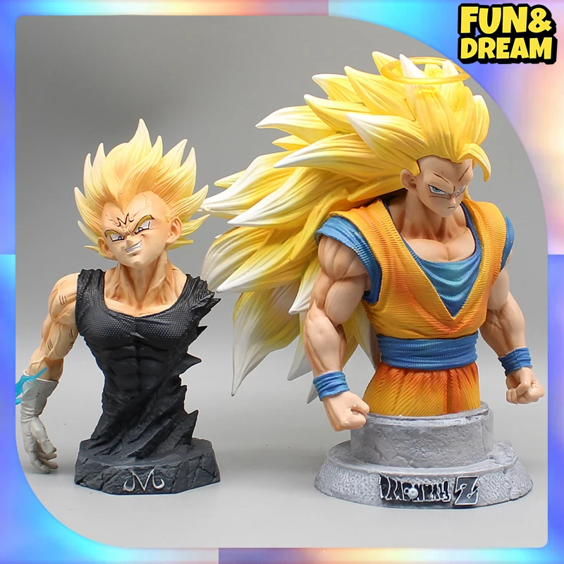 

Dragon Ball Z Anime Figure Son Goku Action Figure Majin Vegeta Bust Figure Akira Desktop Decoration Children Toys Birthday Gift