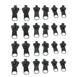 24 - Piece Black Instant Zipper Repair Kit with New Design (24pcs black)