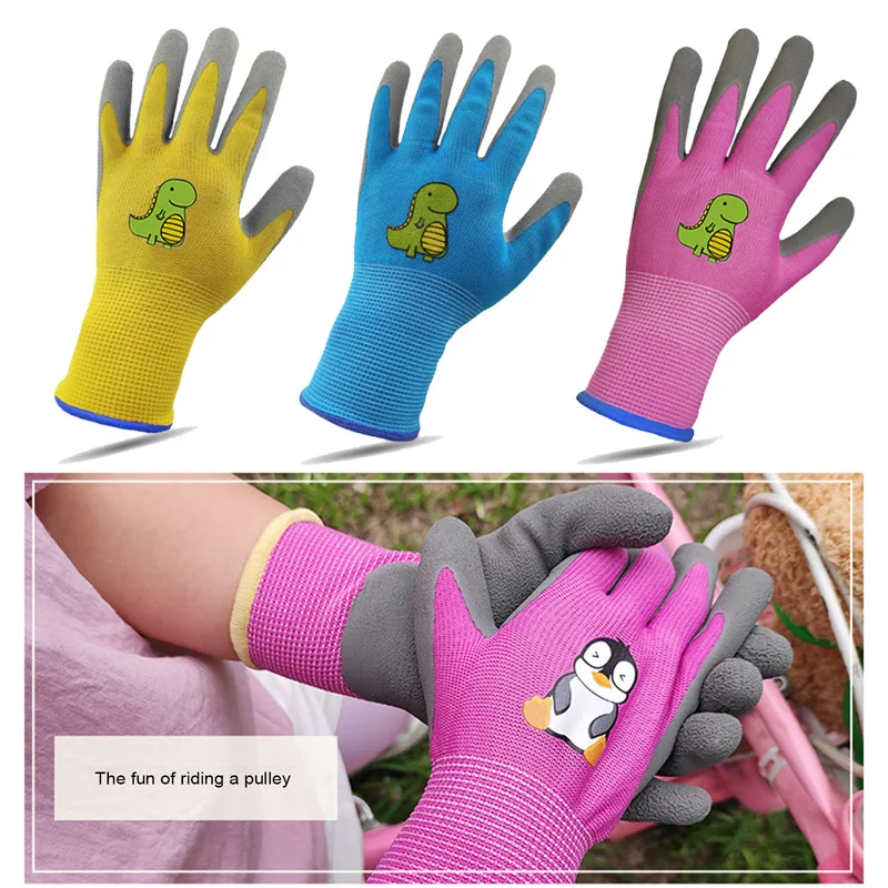 Kids Children Protective Gloves Durable Garden Glove Collect Seashells