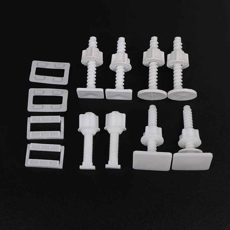 Toilet Seat Hinge Bolts 4x Replacement Screws Fixing Fitting Kit Repair Tools