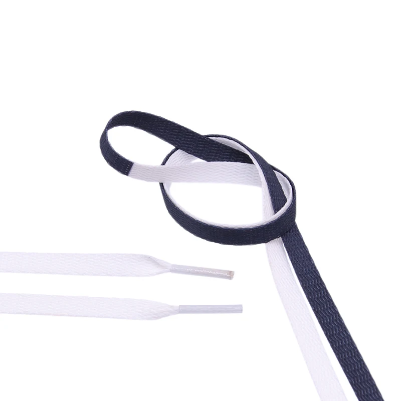 Weiou 180cm Length Air Joint Named Two Tone Flat Shoelaces Black White Beige Red Splice Bootlace For Sneakers Sports Shoe Laces