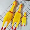 New Pets Dog Chew 16/30/39 cm Squeak Toys Screaming Chicken Squeeze Rubber Sound Dog Toy Durable Funny Yellow Vent Chicken 3