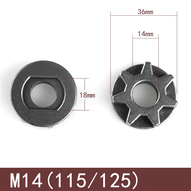 Steel Tubes, Party Tableware Set Replacement M10/M14/M16 Chainsaw Gear 100 115 125 150 180 Angle Grinder Gear sawing sprocket chain wheel for Chainsaw Bracket