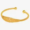 New Fashion Bracelet Bangles Stainless Steel Wire Braided Wave Style with Beads Opening Cuff Bangle Bracelet Women Jewelry Gifts 4