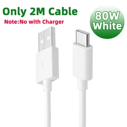 OPPO 80W SUPERVOOC USB Type A to C Power Adapter - Only 2m cable