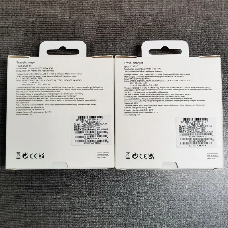 Samsung 45W Ladegerät Super Schnellladeadapter für Galaxy Z Flip Fold 7 6 5 4 3 2 S26 S25 S24 S23 S22 S21 S20 Note 20 Ultra 10 FE – Detail 14