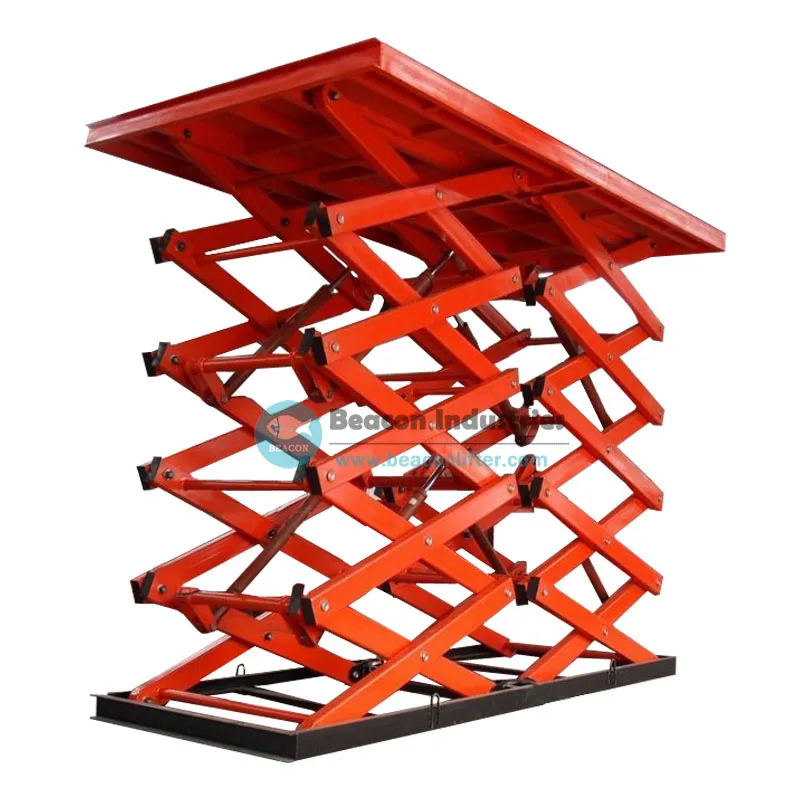 5000kg loading ramp for truck cargo loading scissor lifting equipment machine for warehouse with pit