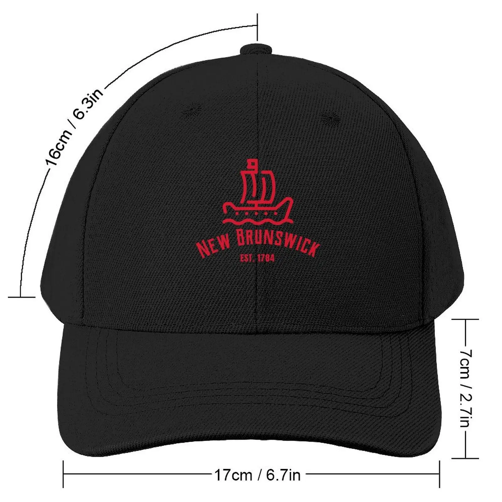 New Brunswick, Canada, est 1784 Baseball Cap Beach Hat Man For The Sun hard hat Elegant Women's Hats Men's