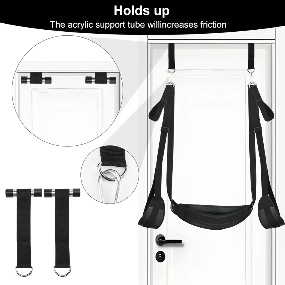 BDSM Door Sex Swing Sex Toys Bondage Slave Slings Hanging Door Handcuffs Leg Restraints Spreader Adult Toys for Women Couple sex toys sex swings