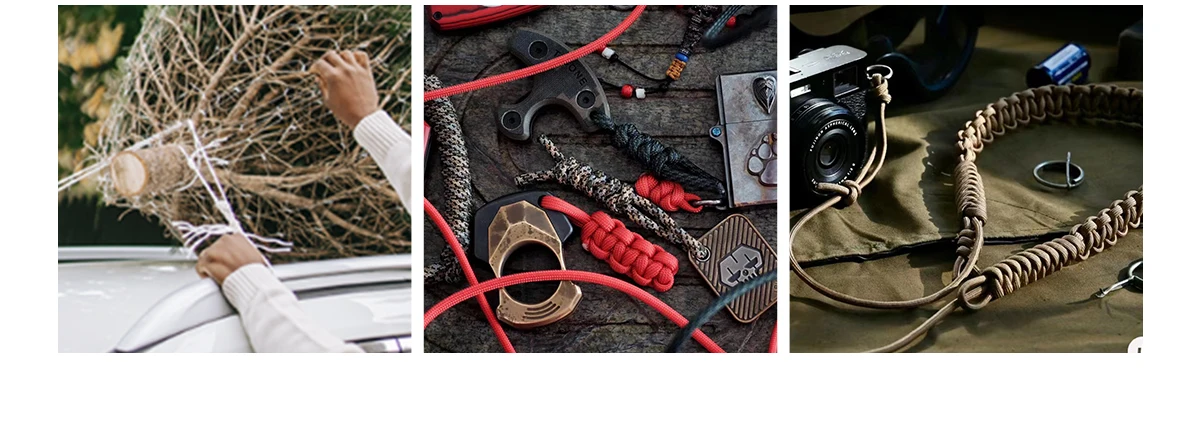 Description Picture 4 of item1PCS New Reflective Material 7 Core 100FT Reflective Parachute Cord Lanyard Paracord For Buckles Bracelet  12 Colors