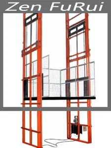 Freight Elevator Lift Electric Manual One-way Two-way Piston Cylinder / Custom Guide Rail Hydraulic Lift Accessories