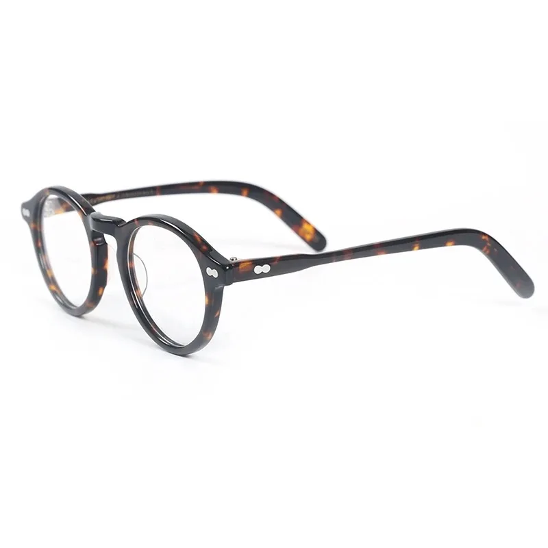 Johnny Depp Runde Brillen Rahmen Mann Lemtosh Optische Gläser Rahmen Computer Brille Frauen Luxus Marke Vintage Acetat – Detail 12