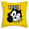 F-Felix The Cat Exquisite Pillow Covers Cartoon Sofa Decorative Home Double-sided Printing Short Plush Cute Cushion Cover 2