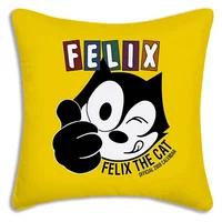 F-Felix The Cat Exquisite Pillow Covers Cartoon Sofa Decorative Home Double-sided Printing Short Plush Cute Cushion Cover 2