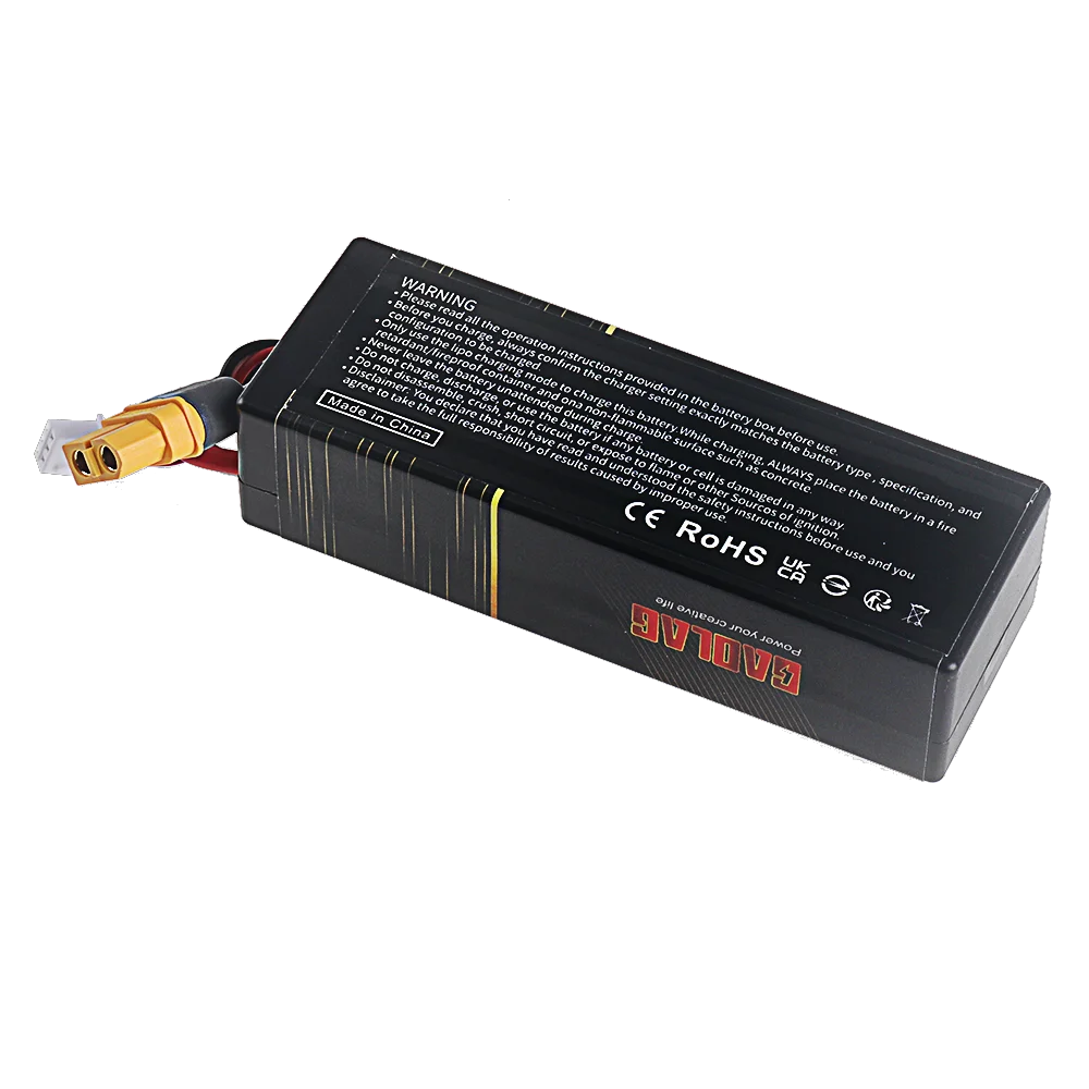 Batterie LiPo 7.4V 3500mAh 60C XT60/T pour RC Drone Voiture