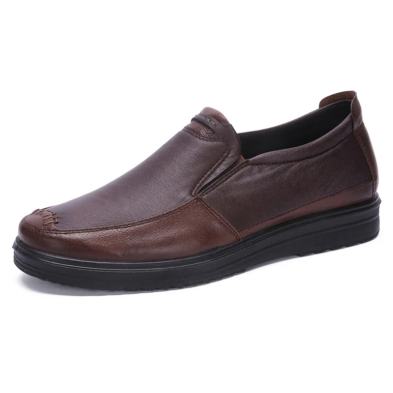 

New Leather Shoes Men High Quality Casual Loafers Male Moccasins Comfortable Soft Shoes Flats Driving Footwear Big Size 657