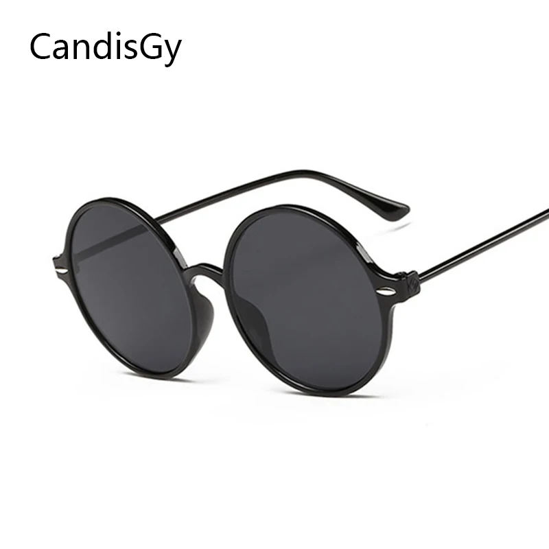 

Солнцезащитные очки CandisGy для мужчин и женщин, классические, круглые, с плоским покрытием, брендовые дизайнерские, радужного цвета, летние