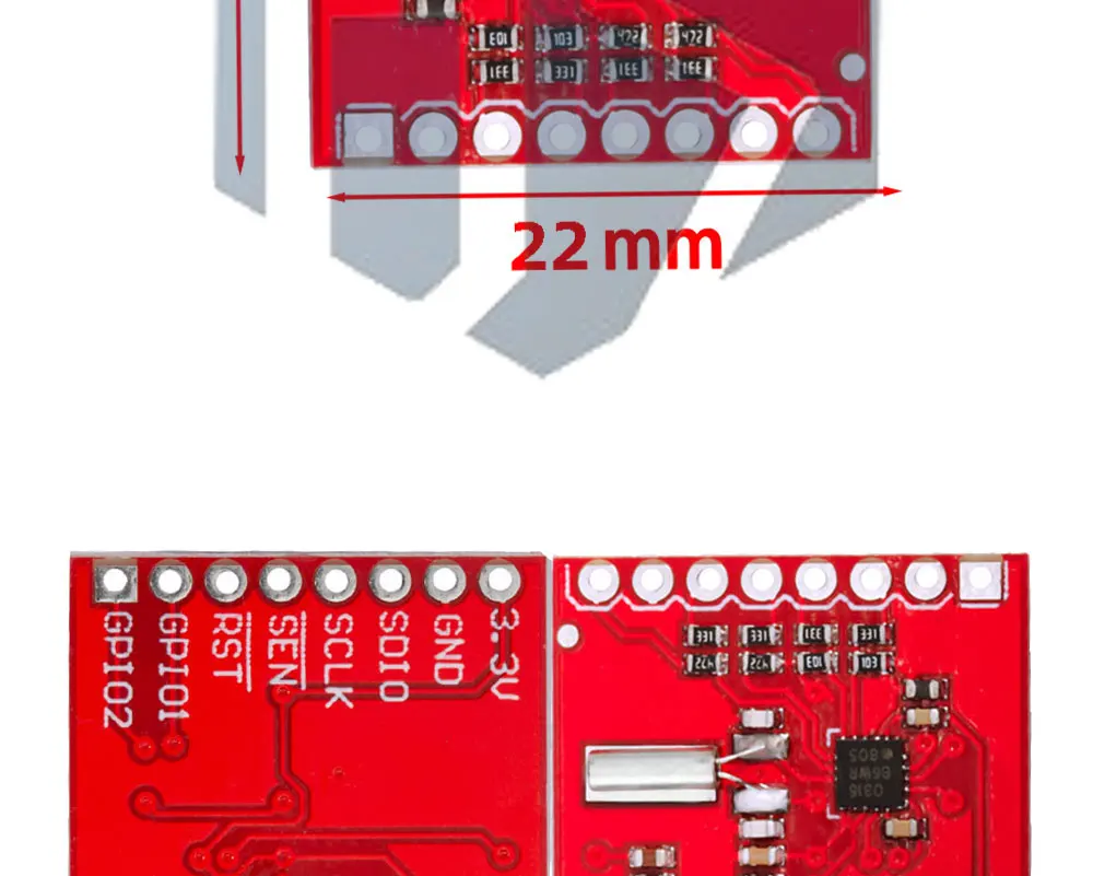 Si4703 RDS FM Radio Tuner Evaluation Breakout Modul für Arduino AVR PIC ARM Radio Data Service Filtering Carrier Modul – Detail 20