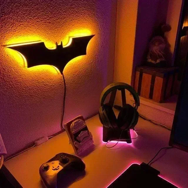 BATMANバットマン ライト付き壁掛け彫刻 BATMANバットマン
