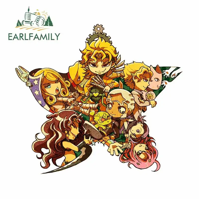 

EARLFAMILY 13 см x 11,7 см для забавного мультяшного персонажа, автомобильные наклейки, креативные аниме гоночные Переводные картинки для дрифтинга, Стайлинг мотоцикла и автомобиля