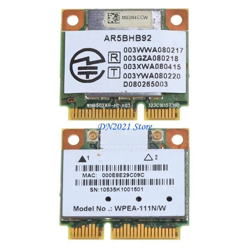 AR5BHB92 2.4G 미니 PCI-express LAN 카드 용 F3KE 듀얼 밴드 무선 네트워크 카드, 802.11a/b/g/n 300Mbps 지원