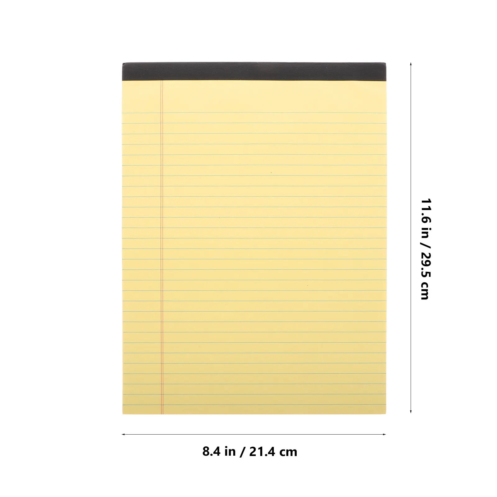 6 Pezzi Blocco Note A4 Giallo Strappabile con Pagine a Righe e Layout Sezionato per Scrittura Ordinata, Ideale per Lavoro, Scuola, Università, Insegnanti e Affari - immagine 4