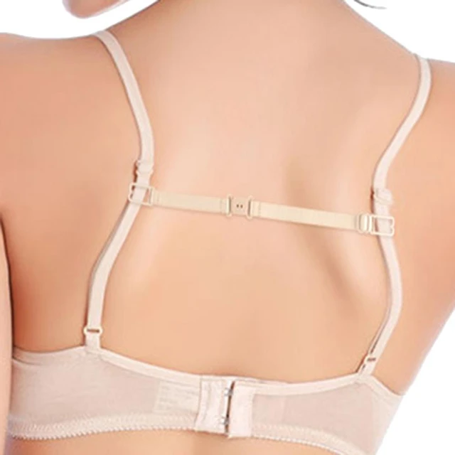 6 Pieces Bra Strap Clips Back Elastic Bra Strap Clips for Women Adjustable  Anti-Slip Supports Stop Bra Straps (Black, Flesh Color and White) 