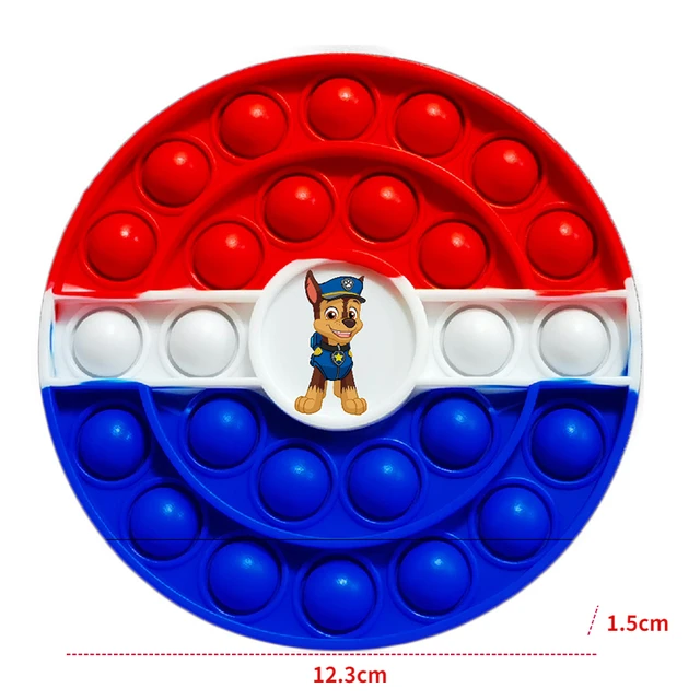 Paw Patrol Dog Model Anime Action Figure Chase Skye Rocky Rubble Marshall Bubble Fingertip Press Relieve Stress Toy Kids Gifts 6