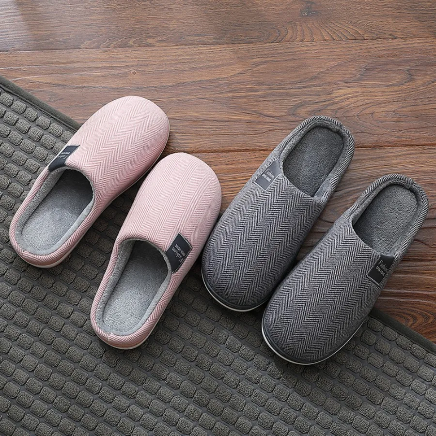 Winter Warm Fur Slippers for Men Women Couples House Non Slip Soft Shoes Comfort Flat Heel Home Indoor Bedroom Plush Slippers 5