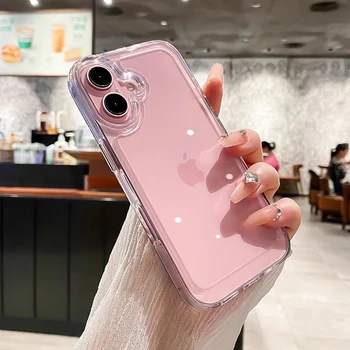 Original Clear Acrylic Phone Case For iPhone 17 Air 15 14 13 12 11 16 Pro Max Plus Transparent Shockproof Protector Back Cover 1