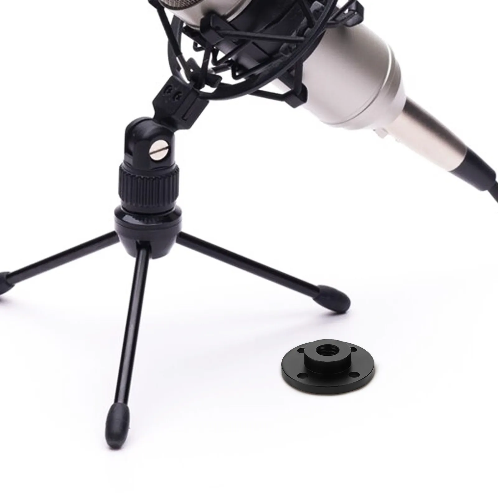 마이크 암 스탠드 마운트 클램프 데스크탑 스탠드 홀더 브래킷 벽걸이형 금속 플랜지