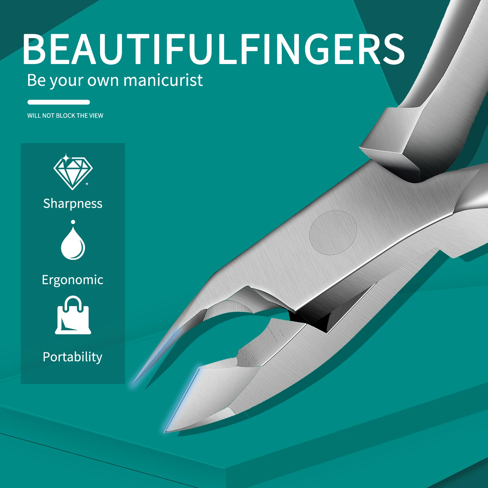 Ultra Sharp Manicure Silicone Cuticle Scissors Colorful Non-slip Handle Fingernails Toenails Labor-saving Manicure Tools
