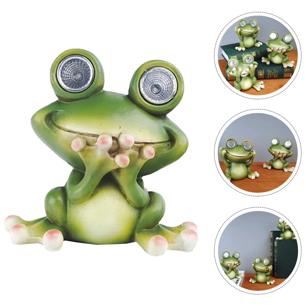 Solar Frog Garden Lamp