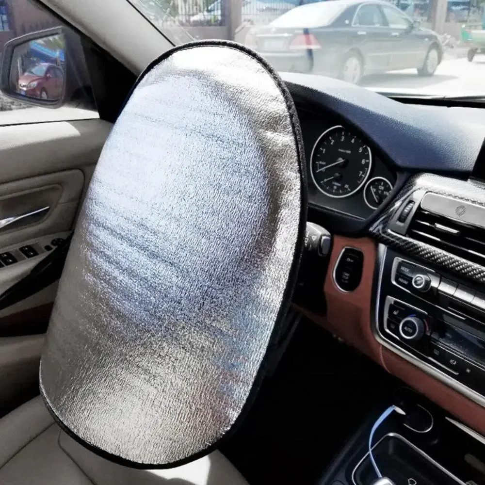 Car Sunshade Car Steering Wheel Anti-Heat Sun Shade Cover Foldable Anti-UV Protect