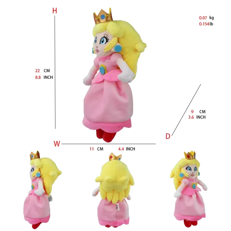 thumbnail image 1 of 41 estilos Mario Luigi Toad Toadette Muñeca Princesa Peach Hielo Fuego Flor Veneno Piraña Planta Superestrella Bob-omb Stuff Peluche Juguete, 1 of 5