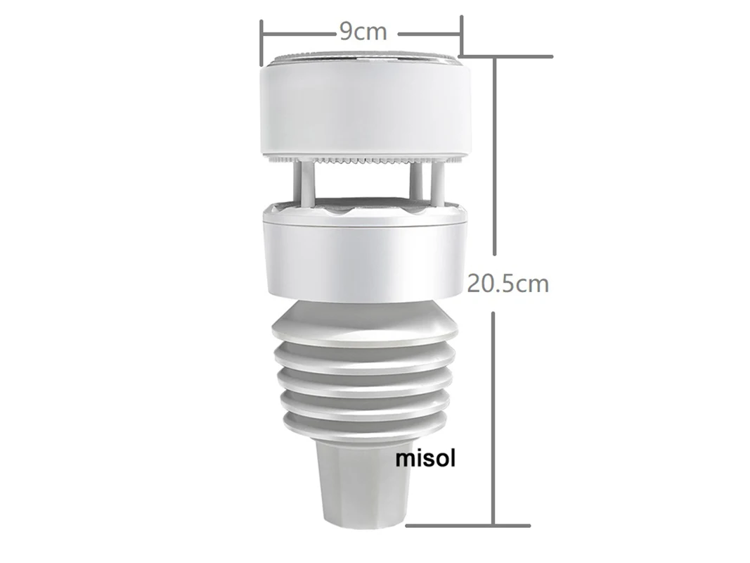 Modbus RTU 초음파 풍속계, 조명 및 UV, 온 습도계 센서 WN90LP