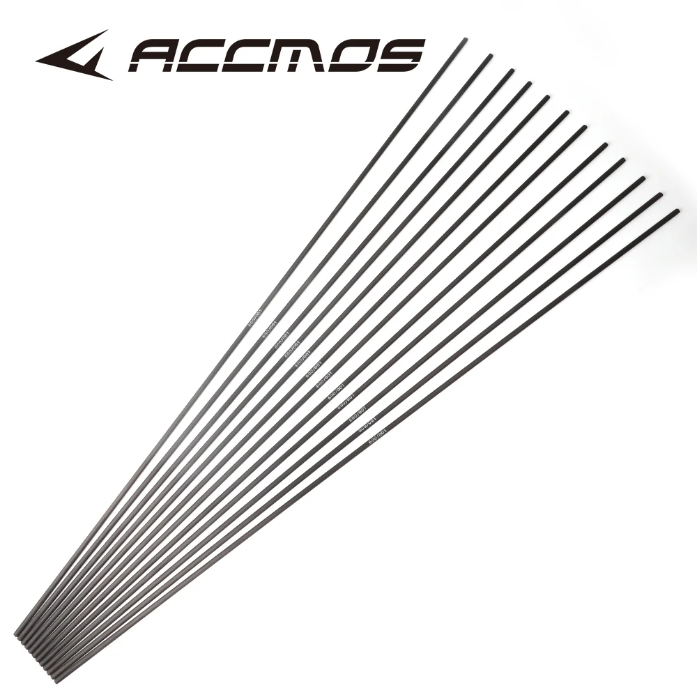 6/12/18pcs +-0.001 Archery DIY arrow shaft id4.2mm Spine 350 400 500 600 700 800 900 1000 32inch arrow tube of pure carbon. carbon arrow shafts