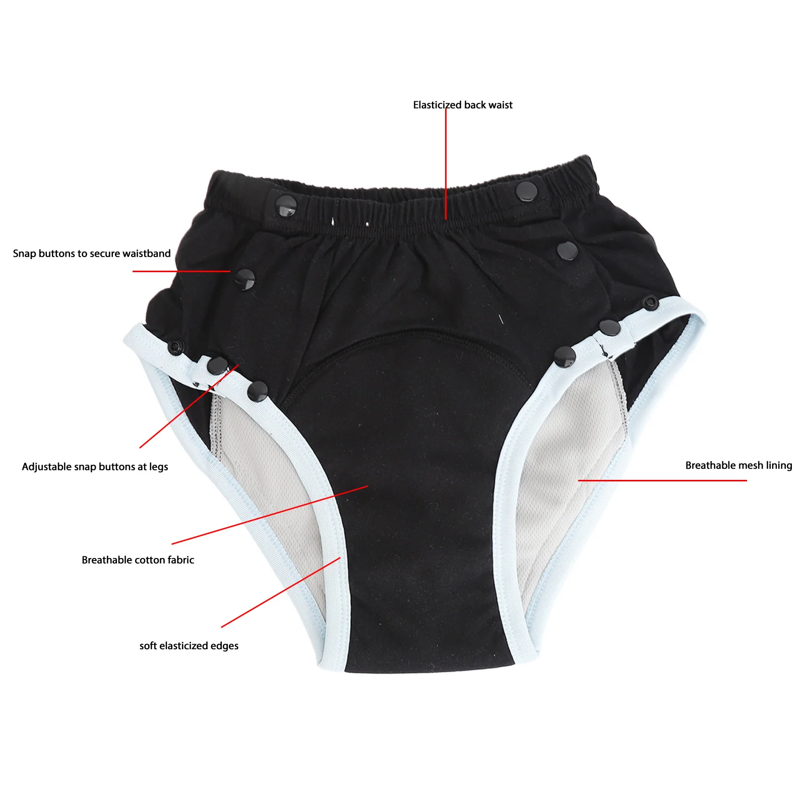 Unisex Cotton Incontinence Underpants 2