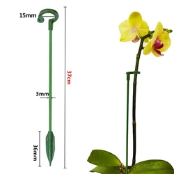 Set of Reusable Plastic Plant Support Stands for Gardening and Flower Protection (37cm)