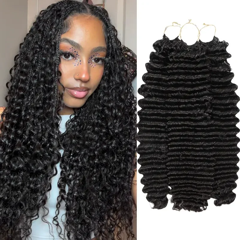 12A Feather Crochet Human Hair Pixie Curls
