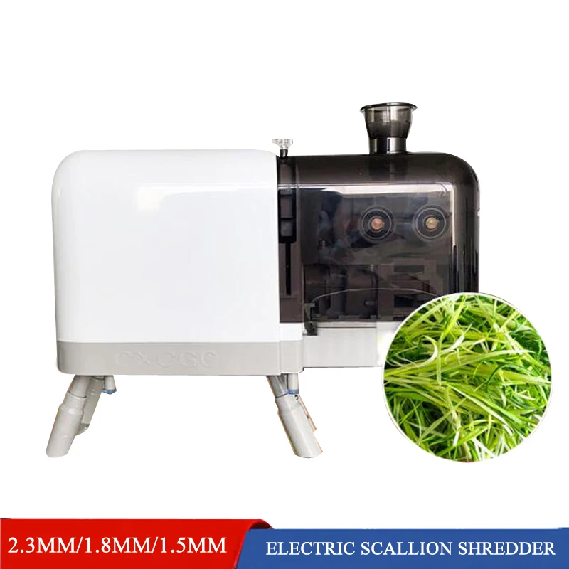 

110V 220V Commercial Scallion Shredder Cutter Shallots Electric Green Onions Shred Cutting Machine