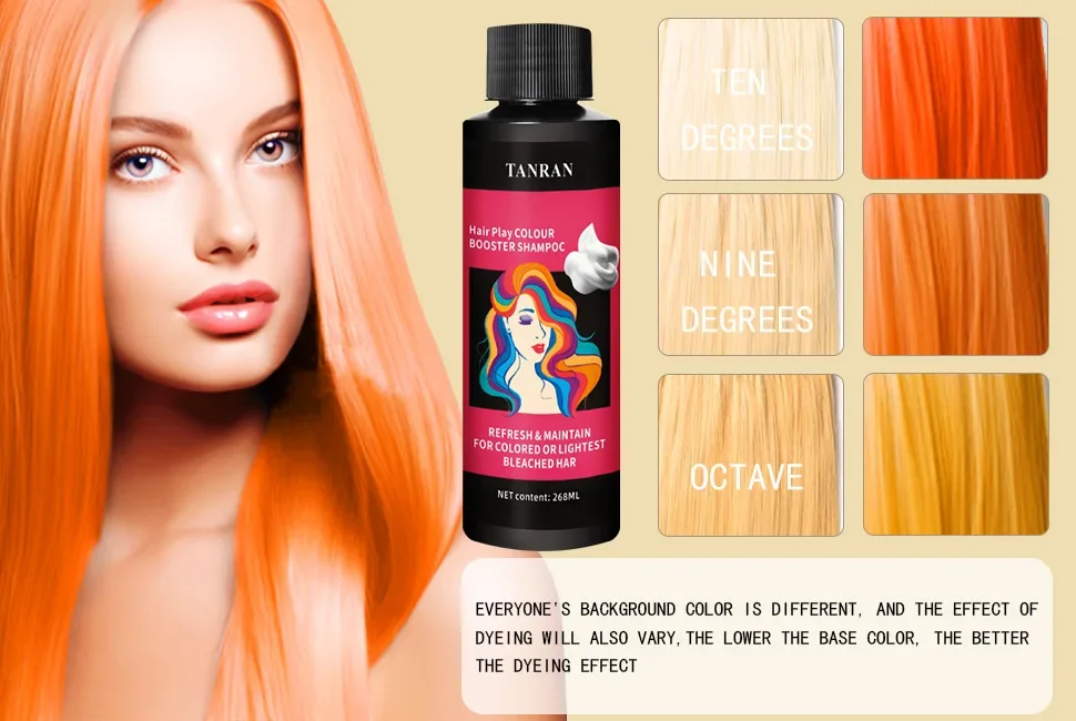 Description Picture 6 of item268ML Smoke Gray Blue Color Locking and Supplementing Hair Conditioner Hair Play Color Booster Shampoo Silver White Hair Dye
