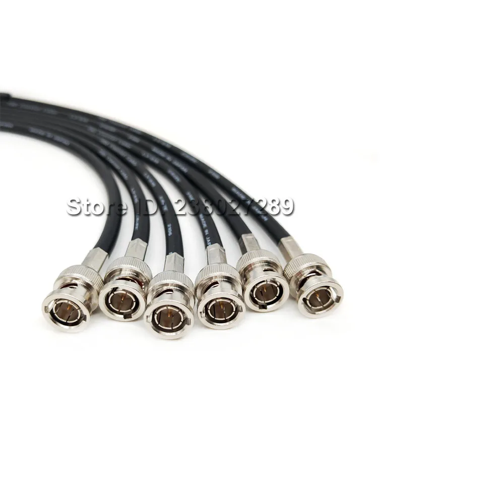 카메라 모니터 HD SDI 비디오 동축 케이블, CANARE LV-61S 75ohm 직각-직선 BNC 3G 6G 12G 4K 케이블
