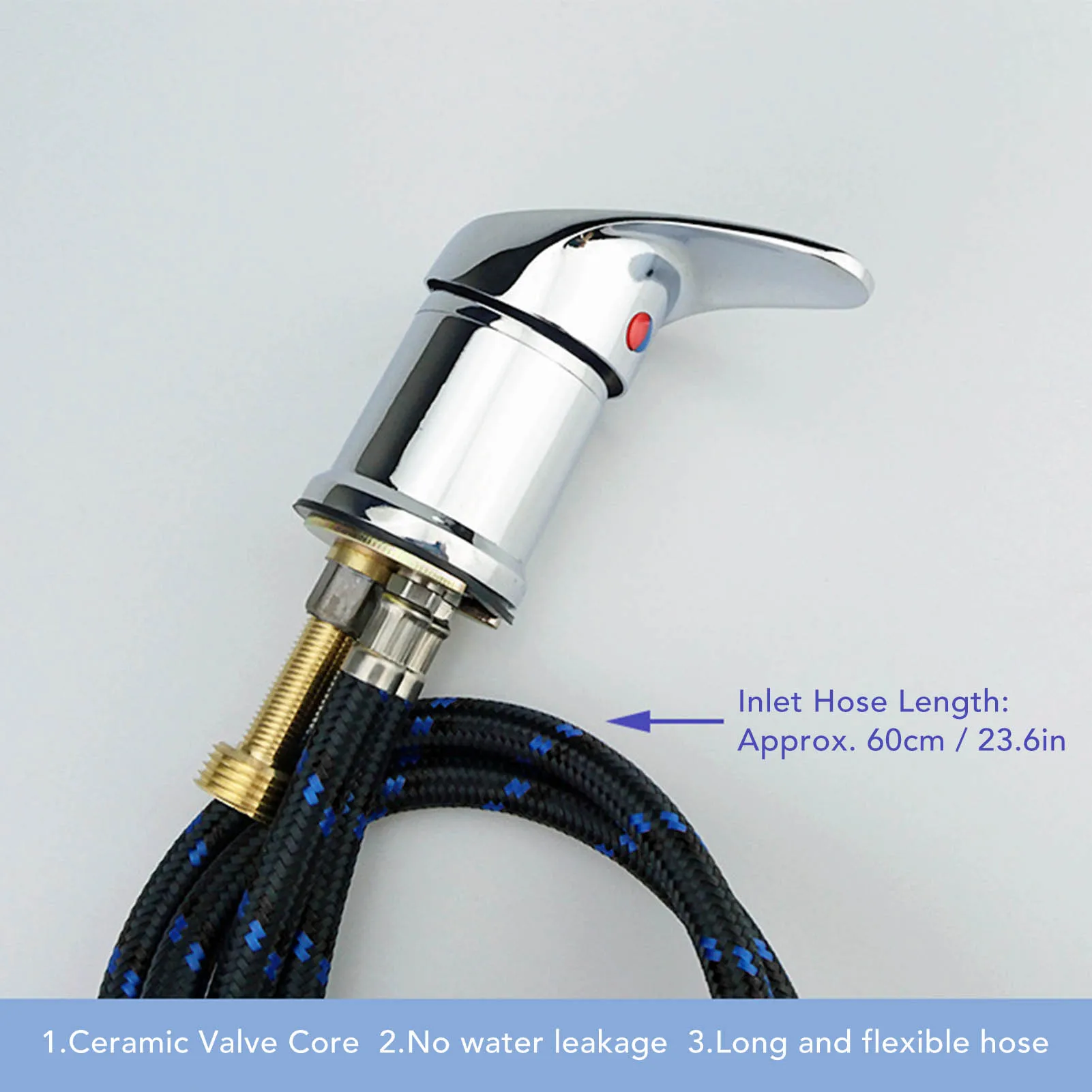 Salon Shampoo Basin Faucet Mixing Valve Professional Shampoo Bowl Faucet Hose for Shampoo Bed Shampoo Basin Faucet