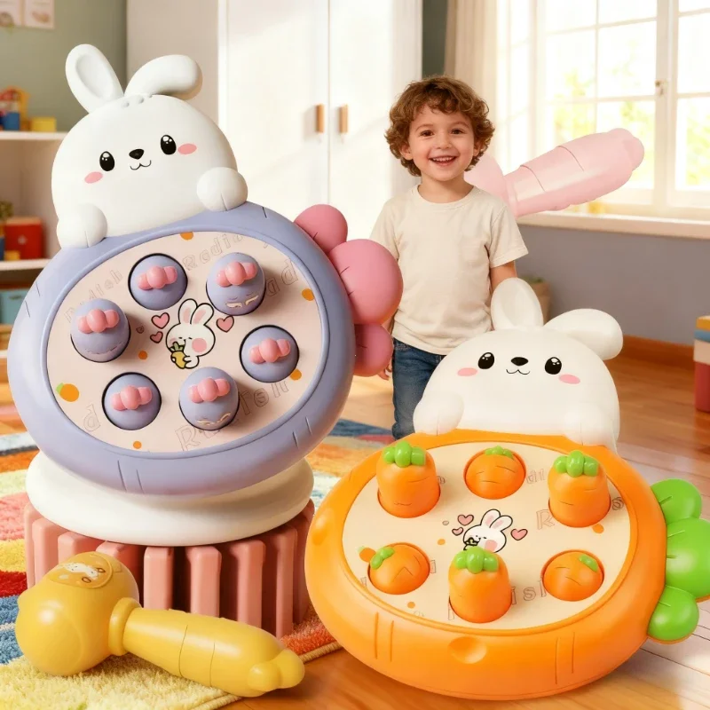 Kreslený film Whac-A-Mole montessori hračka pro miminko batole vzdělávací dárek k narozeninám zvířecí motiv klepací hra rodič dí